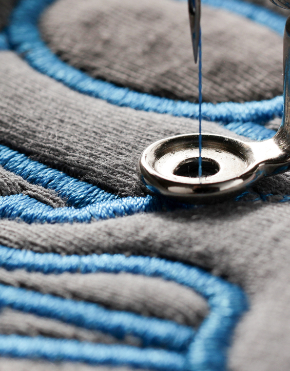 Logo detailing for embroidery of branded workwears