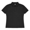 CBWM: Custom Men's Polo Shirt Printing & Embroidery – NOOSA Black-Front