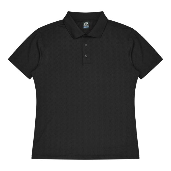 CBWM: Custom Men's Polo Shirt Printing & Embroidery – NOOSA Black-Front