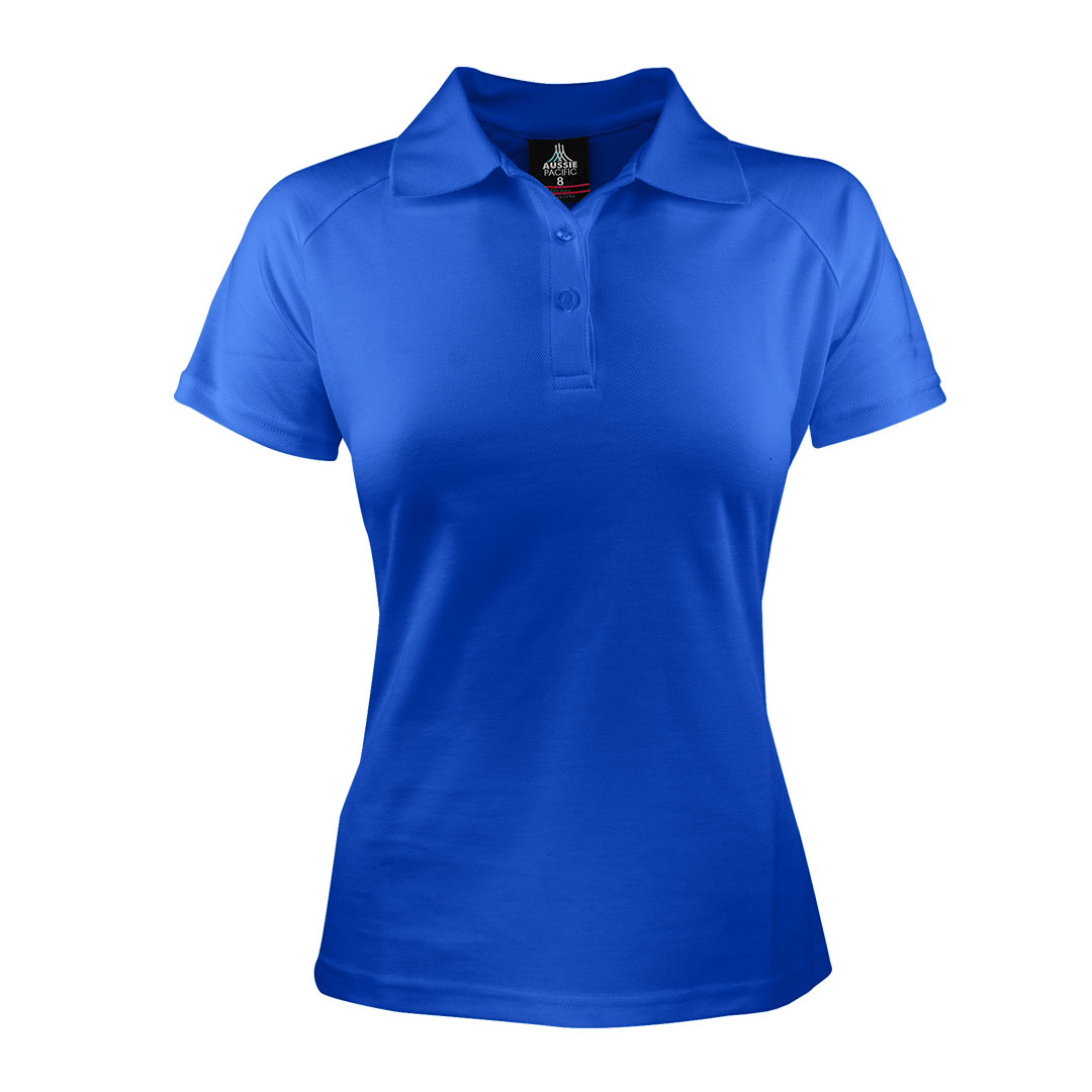 CBWM: Custom Women's Plain Polo Shirt Printing & Embroidery – Keira Royal-Front