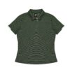CBWM: Custom Women's Polo Shirt Printing & Embroidery – Morris Army Green White -Front