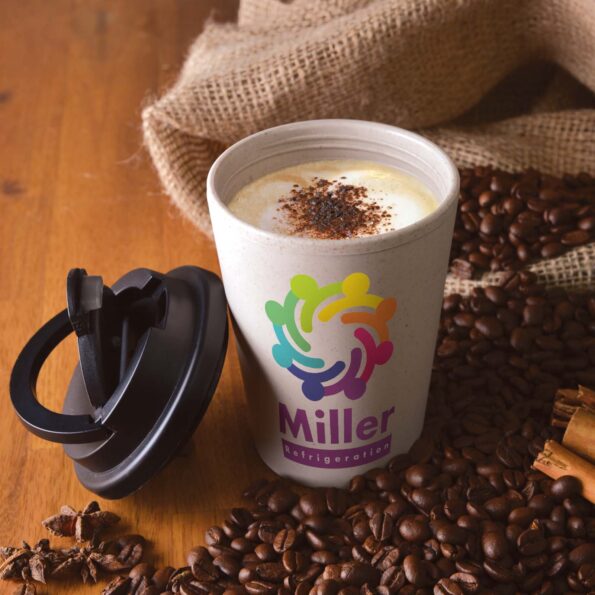 CBWM: Coffee Cups Heat Transfer Vinyl and UV Printing Sample