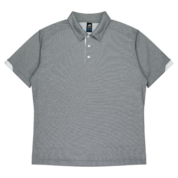 CBWM: Custom Men's Polo Shirt Printing & Embroidery – Black White -Front