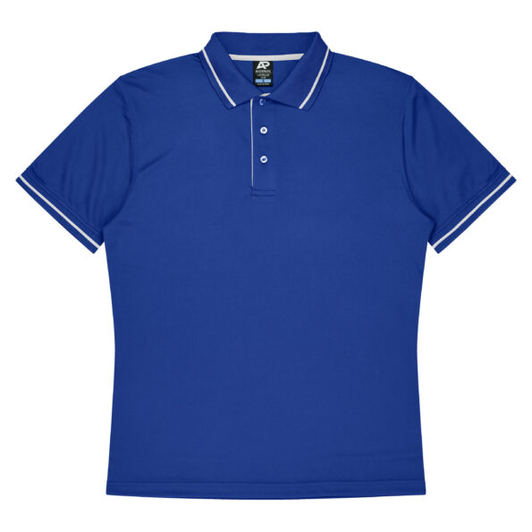 CBWM: Polo - Cottesloe Royal-White Front for Shirt Printing and Embroidery needs