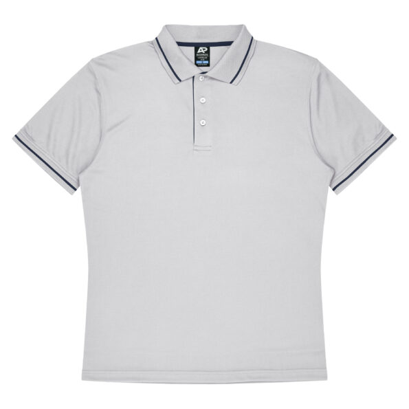 CBWM: Polo - Cottesloe White-Navy Front for Shirt Printing and Embroidery needs