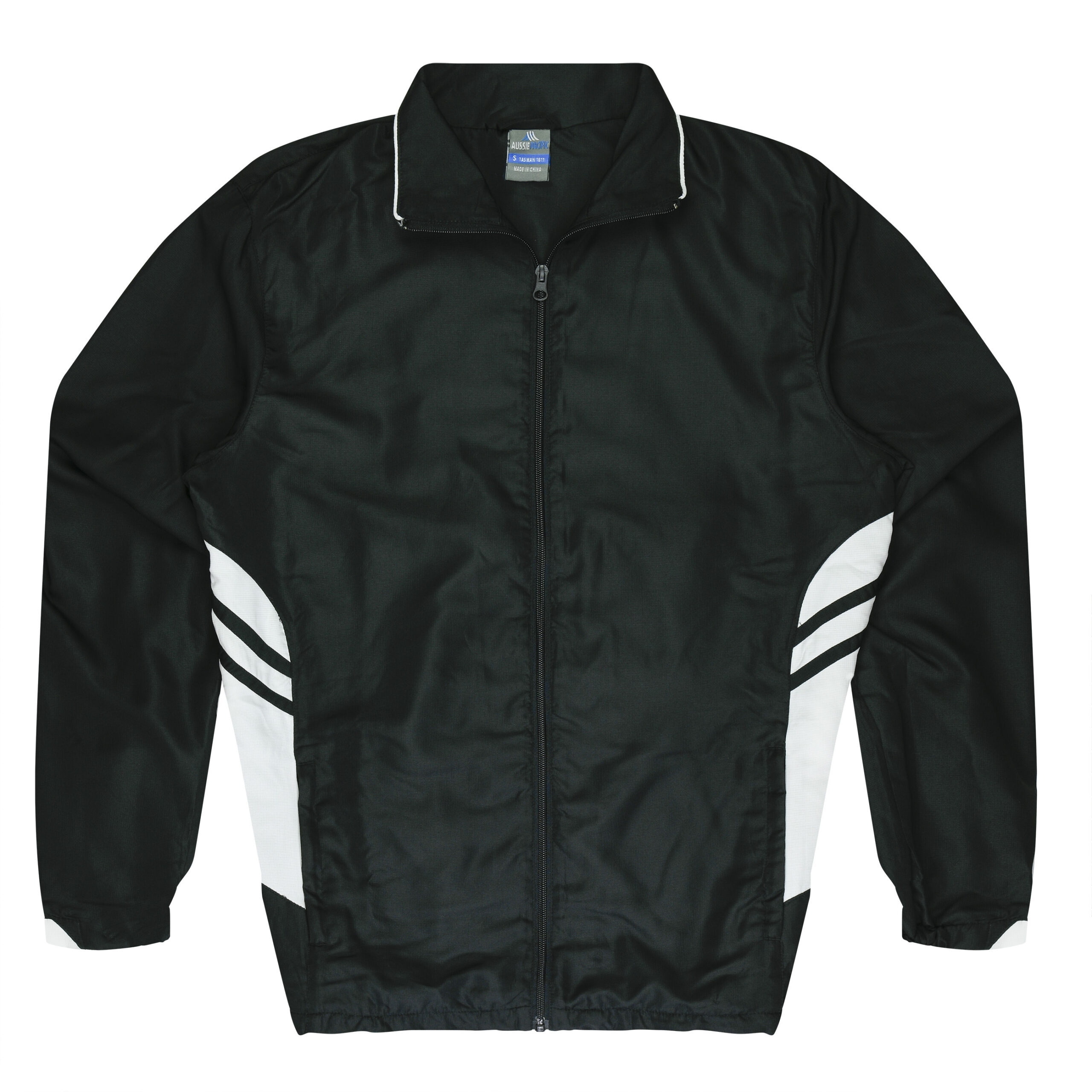 CBWM: Men's Jacket - Tasman Black White Front for Printing and Embroidery needs