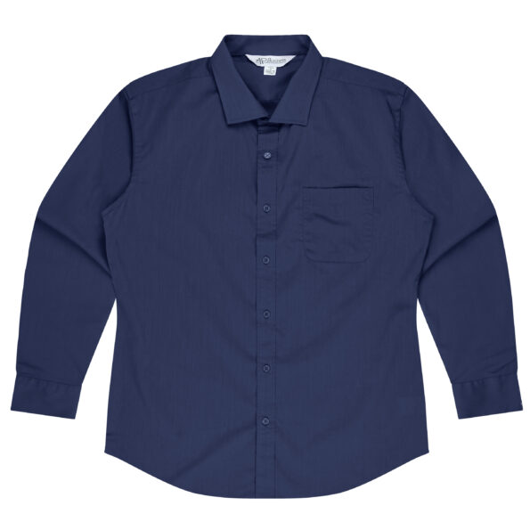 1903L-Mosman-Navy_Front Branded Business Custom Shirts Sample Product