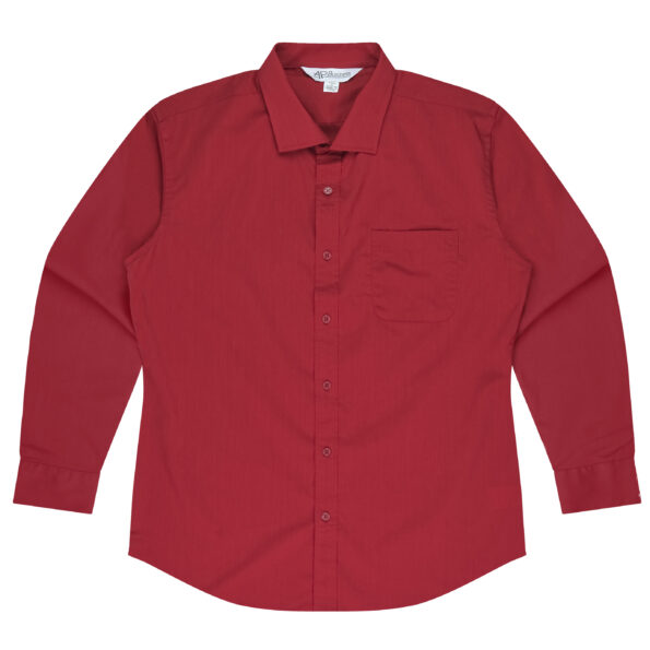 1903L-Mosman-Red_Front Branded Business Custom Shirts Sample Product