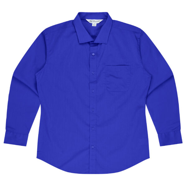 1903L-Mosman-Royal_Front Branded Business Custom Shirts Sample Product