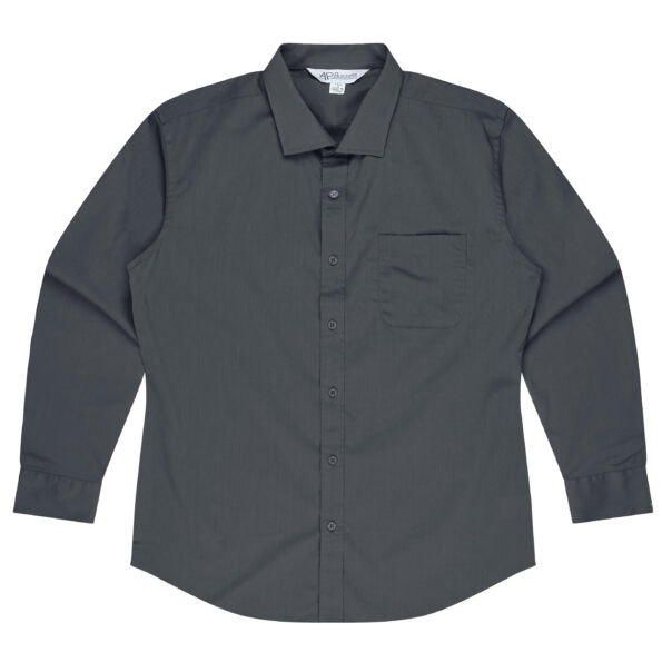 1903L-Mosman-Slate_Front Branded Business Shirts Sample Product