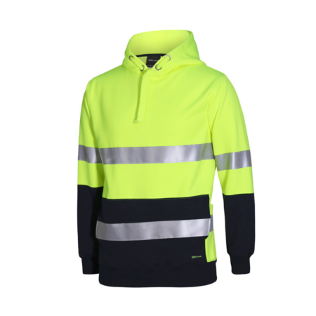 Hi-vis safety jacket sample product for heat transfer vinyl designs