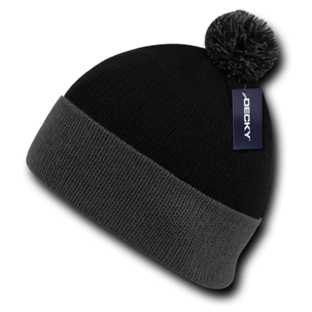 CBWM's Athletic Pom Pom Beanie sample product for custom embroidery service