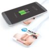 Portable Powerbank with a vivid eye image in heat transfer vinyl and UV printing