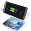 A Solar Tech Card higlighting heat transfer vinyl and UV printing methods used