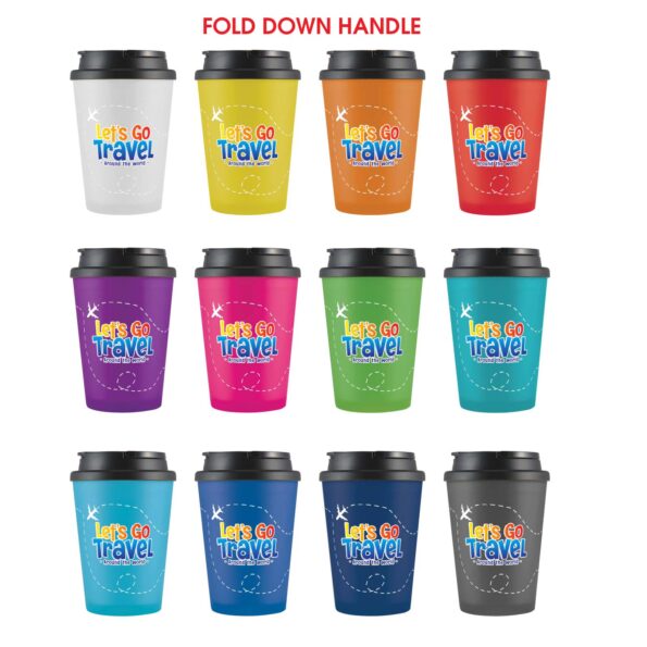 CBWM: Travel Mug Heat Transfer Vinyl and UV Printing Sample