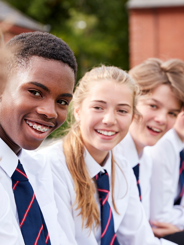 Students in stylish uniforms - CBWM for detailed embroidery service