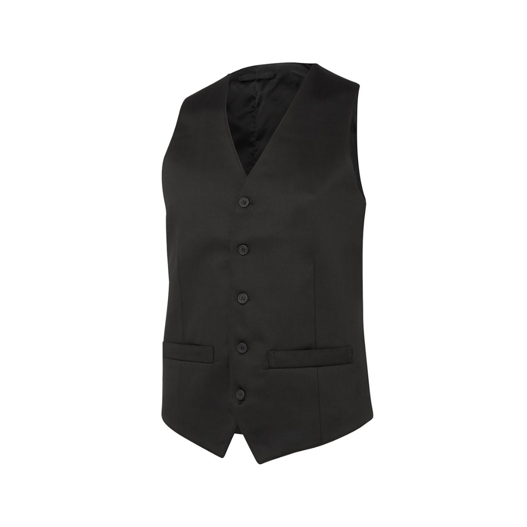 Waiting vest product sample for hospitality wear for embroidery processing