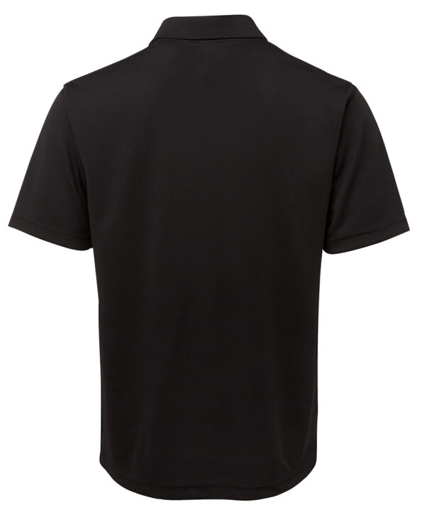 Podium S/S Poly Polo - Black- sample product for embroidery patches for t shirts