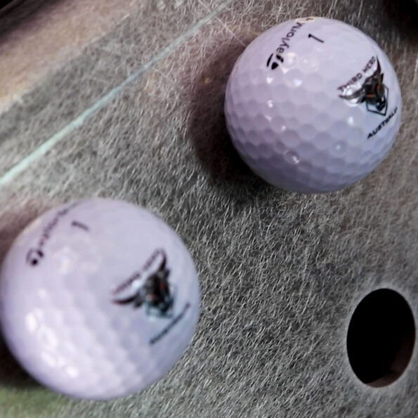 Custom Branded's UV printing in a golfball