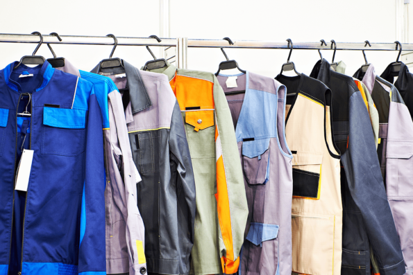 Custom Branded's Safety Workwear - safety jackets on a rack