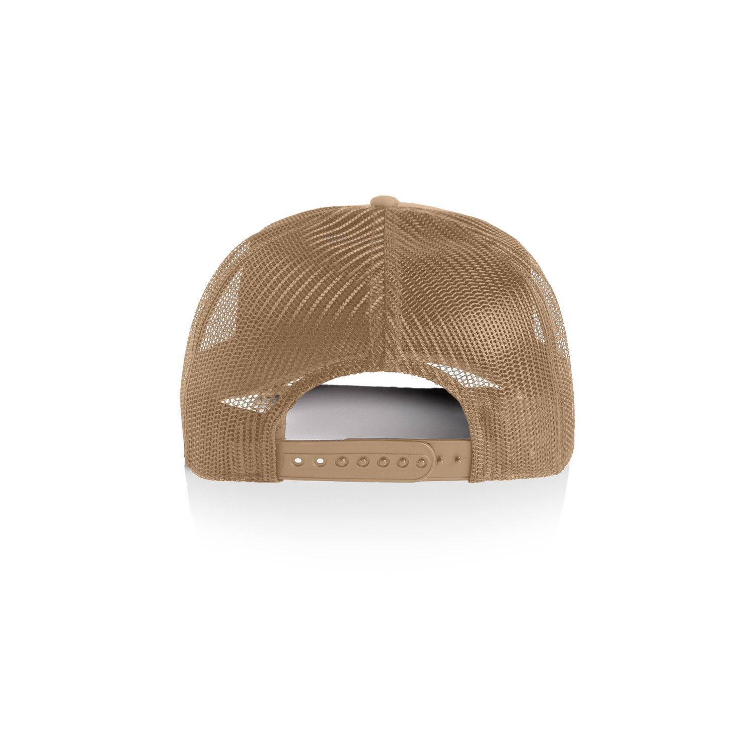 1110_AsColour Stock Contrast Trucker_KHAKI_BLACK_BACK
