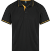 Aussie Pacific Cottesloe Mens Polos Black Gold