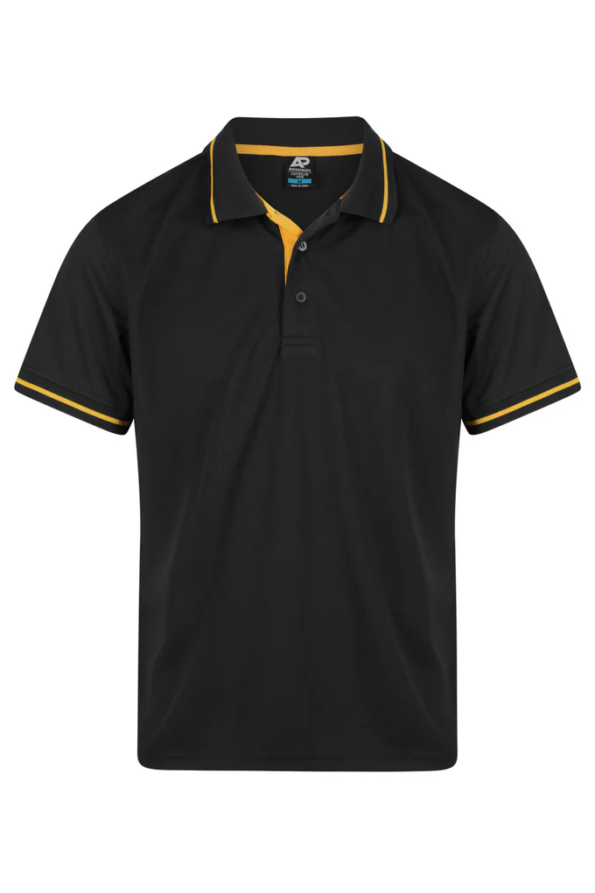 Aussie Pacific Cottesloe Mens Polos Black Gold
