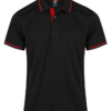 Aussie Pacific Cottesloe Mens Polos Black Red