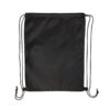 LL523_Black_Logoline Pronto Drawstring Backpack