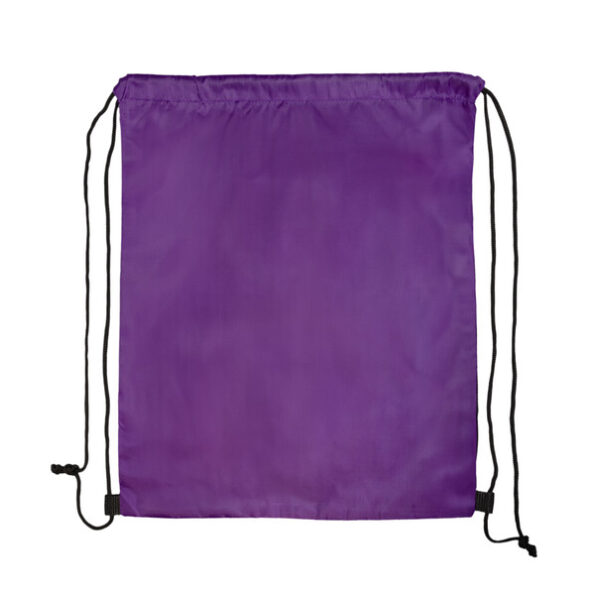 LL523_Purple_Logoline Pronto Drawstring Backpack