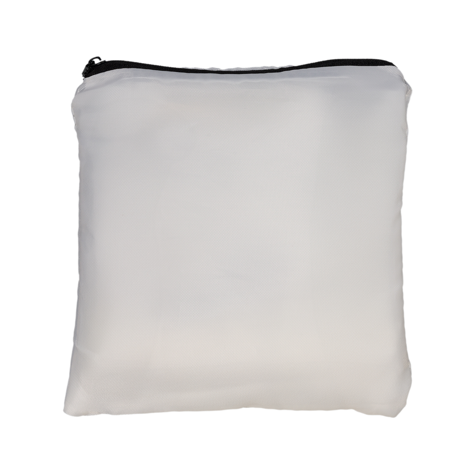 LL523_WhitePouch_Logoline Pronto Drawstring Backpack