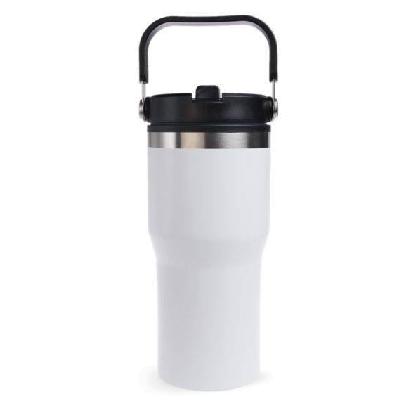 LL6944_White Logoline Faith Steel Tumbler