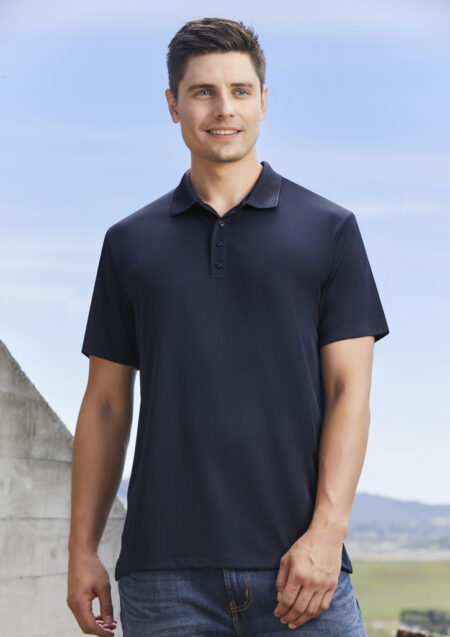 P206MS_Talent_Navy_01_Biz Collection Mens Action Short Sleeve Polo