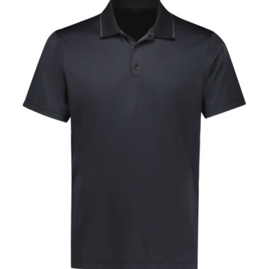 P412MS_Product_BlackGraphite_01 Biz Collection Mens Echo Short Sleeve Polo