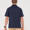 T21-WSM1058-Rusty Pressure Short Sleeve Shirt Navy Blue Back