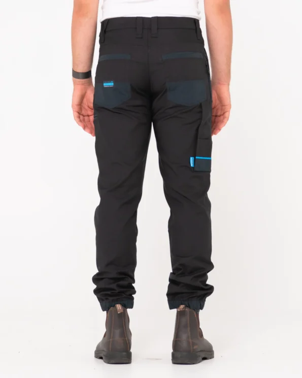T24-PAM246-BLK-Rusty Tr246 9 Pocket Stretch Cuffed Work Pant Back