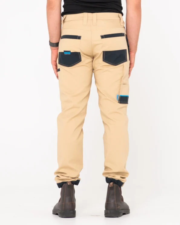 T24-PAM246-TKH-Rusty Tr246 9 Pocket Stretch Cuffed Work Pant Back