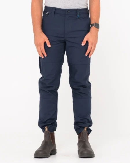 T24-PAM246-TRNavy Rusty Tr246 9 Pocket Stretch Cuffed Work Pant Fr