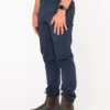 T24-PAM246-TRNavy Rusty Tr246 9 Pocket Stretch Cuffed Work Pant Side