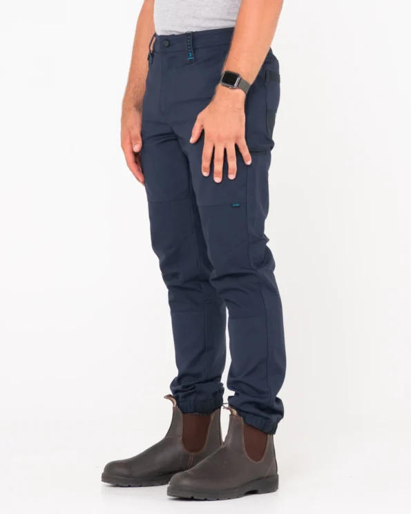T24-PAM246-TRNavy Rusty Tr246 9 Pocket Stretch Cuffed Work Pant Side