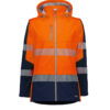 ZJ753_Product_Orange_Navy_Syzmik Womens Streetworx 2 In 1 Stretch Softshell Jacket FR
