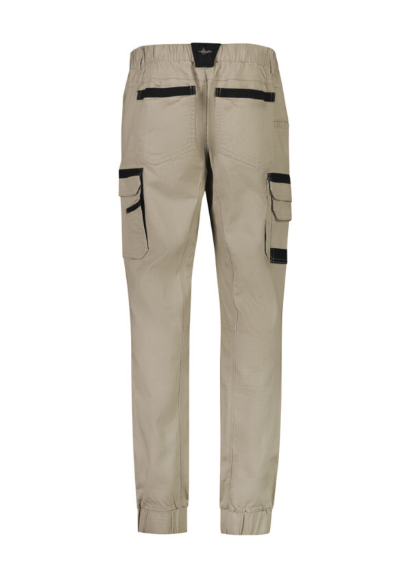 ZP420_Stone_Syzmik Mens Streetworx Heritage Pant - Cuffed Bk