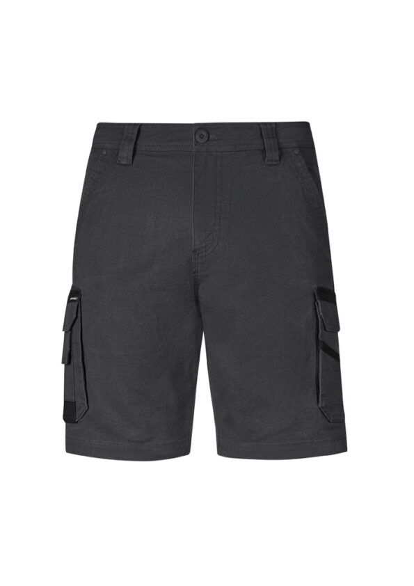 ZS822_Charcoal_Syzmik Mens Streetworx Heritage Short