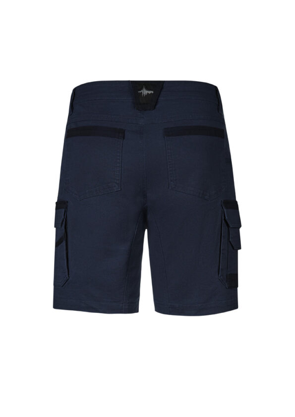 ZS822_Navy_Syzmik Mens Streetworx Heritage Short Bk