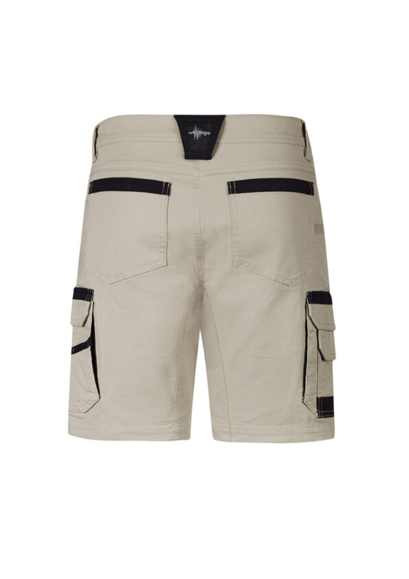 ZS822_Stone_Syzmik Mens Streetworx Heritage Short Bk
