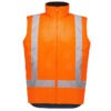 ZV228_Product_Orange_Syzmik Unisex Hi Vis Waterproof Reversible Vest