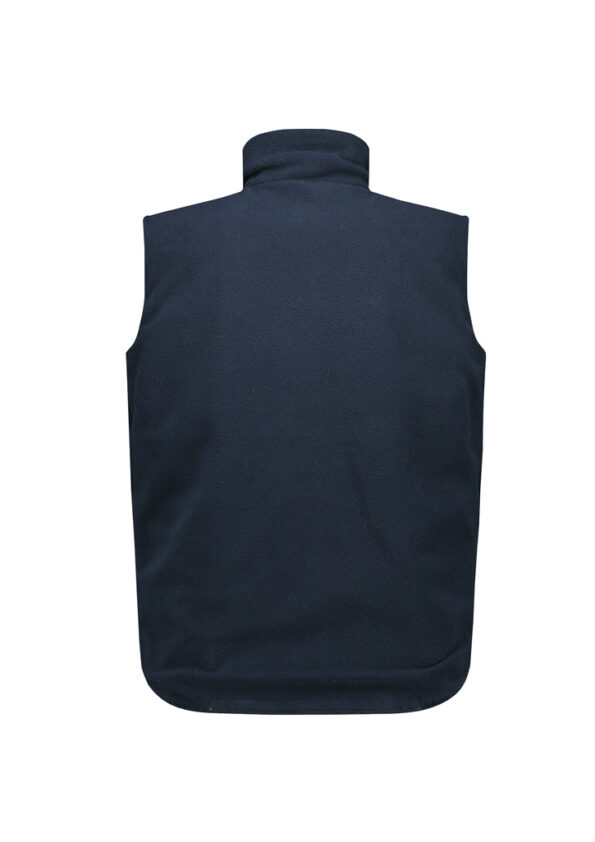 ZV228_Product_Orange_Syzmik Unisex Hi Vis Waterproof Reversible Vest Rev Bk