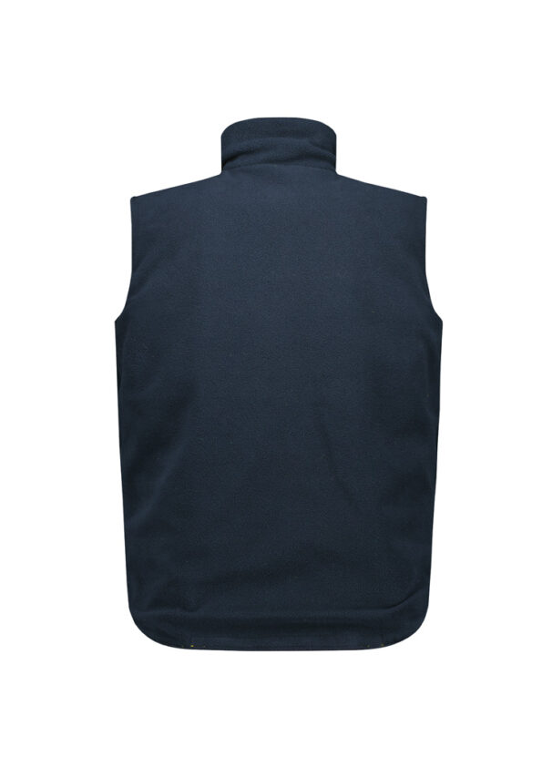 ZV228_Product_Yellow_Syzmik Unisex Hi Vis Waterproof Reversible Vest Rev Bk