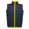 ZV228_Product_Yellow_Syzmik Unisex Hi Vis Waterproof Reversible Vest Rev Fr