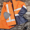 ZV228_Talent_Orange_Syzmik Unisex Hi Vis Waterproof Reversible Vest FV